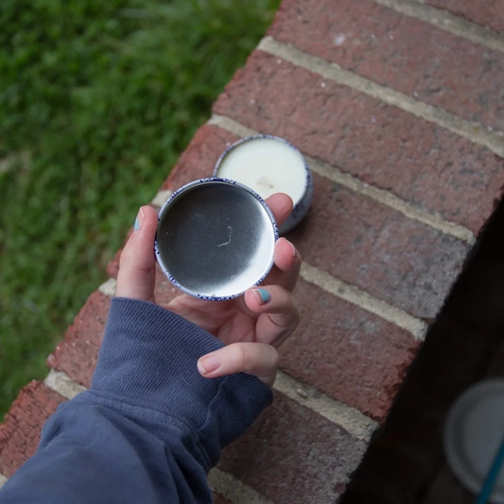 Vanilla scented candle by Madeline Elizabeth